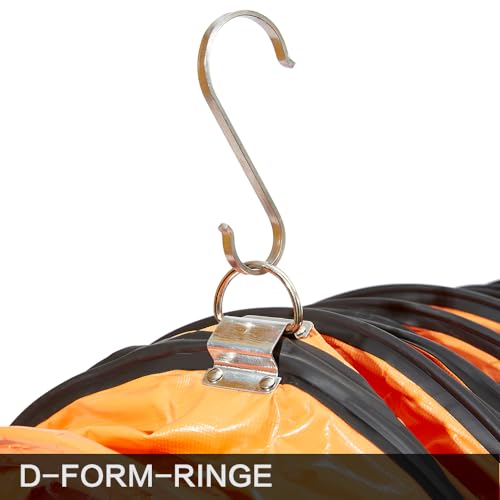 Detalle de FDTDUCT PVC Flexibler Kanalschlauch 350 mm × 5 m – Flammenhemmend, verstellbares Seil & D-Ring