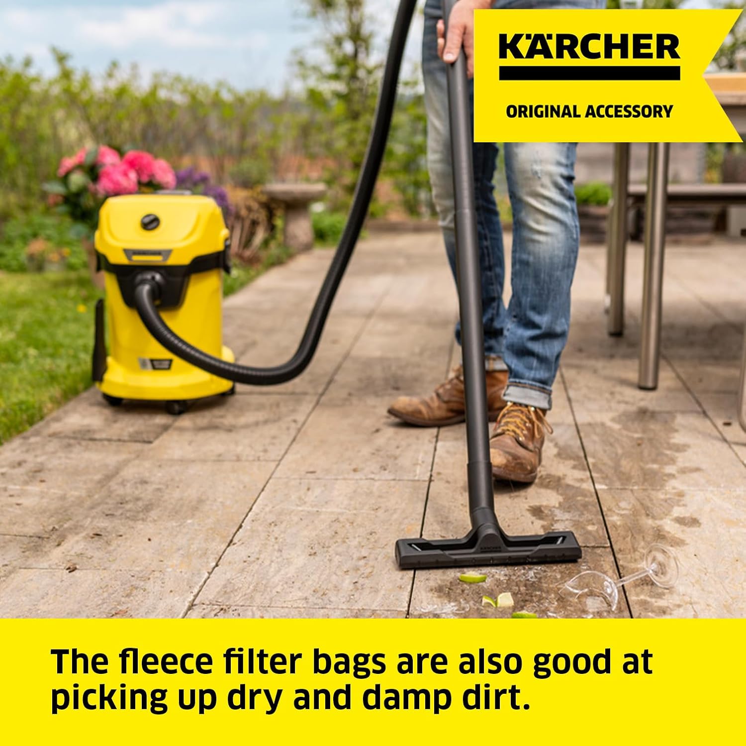 Detalle de Kärcher Flat-Pleated Renovation Filter WD 4-6 for Wet and Dry Vacuum Cleaners