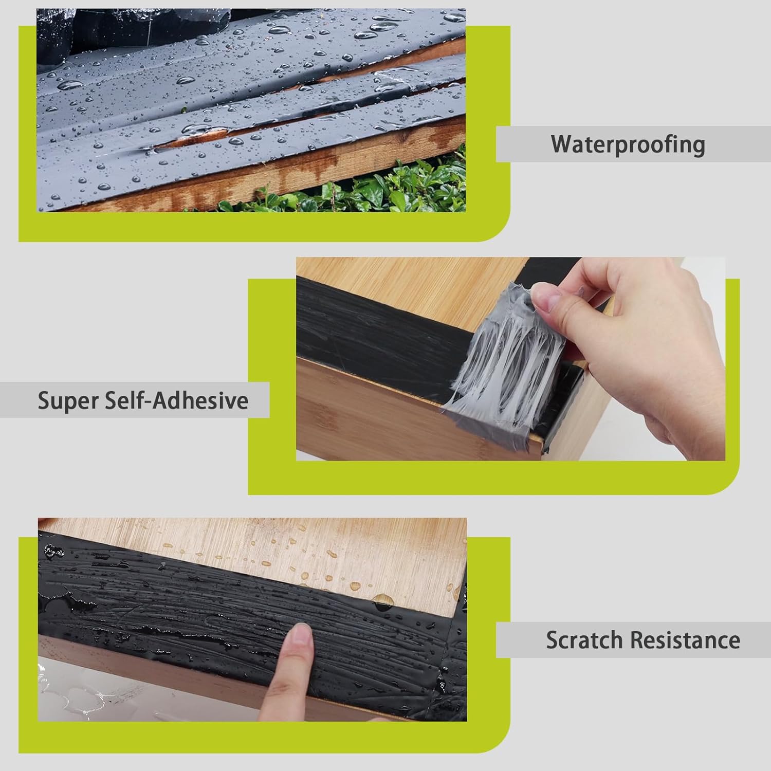 Thumbnail 4 de Joist Tape for Decking (1 5/8" x 50') Butyl Deck Joist Flashing Tape — Waterproof Anti-Corrosion, Self-Adhesive, 12 Rolls