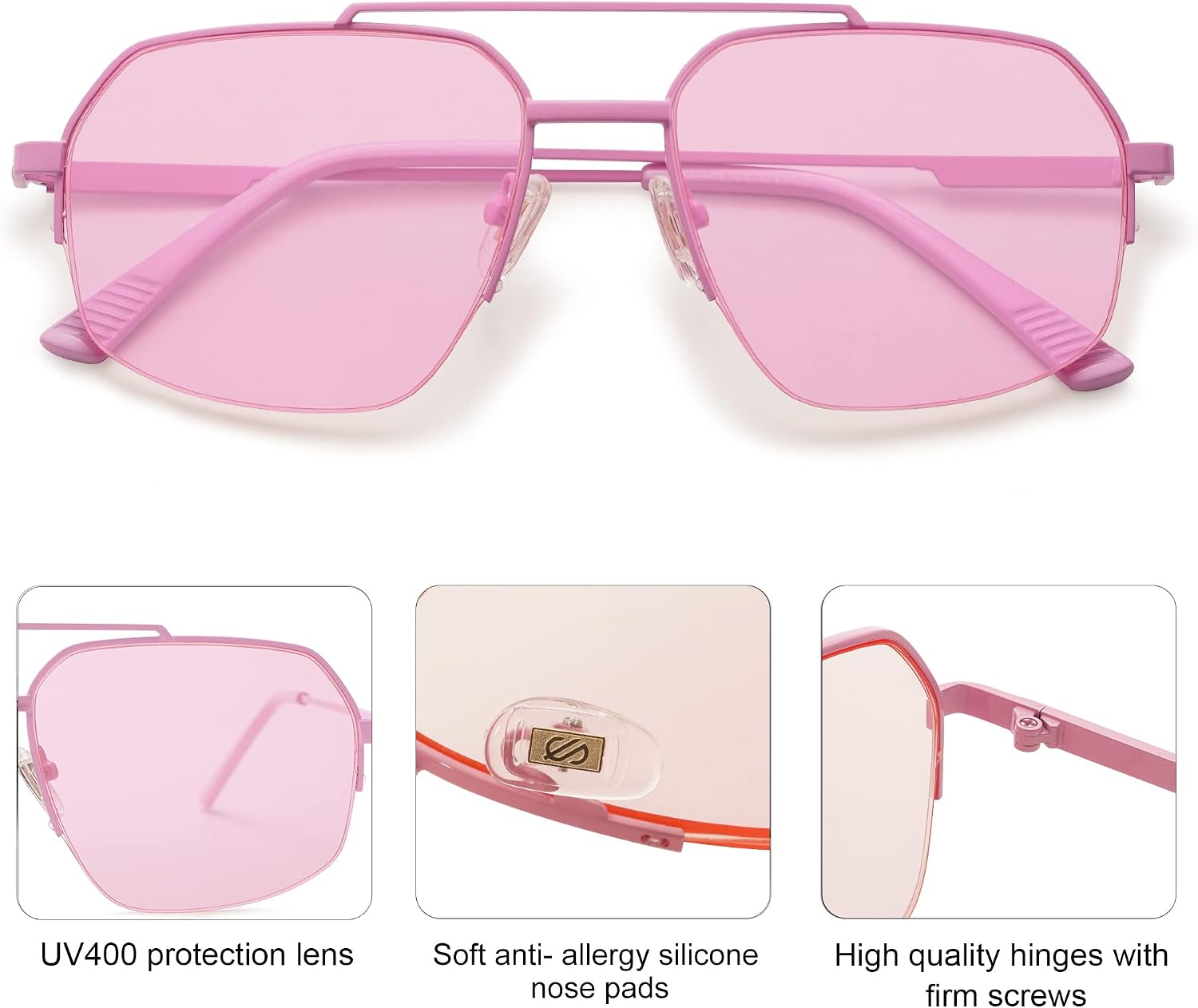 Detalle 1 de SOJOS Aviator Sunglasses SJ1191