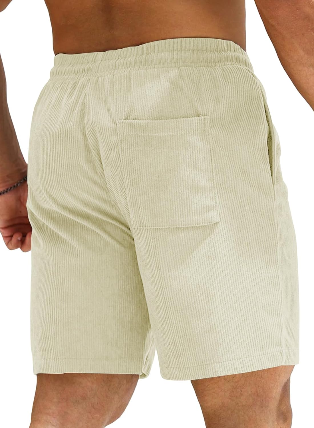 Detalle 2 de JMIERR Corduroy Shorts für Herren mit Taschen