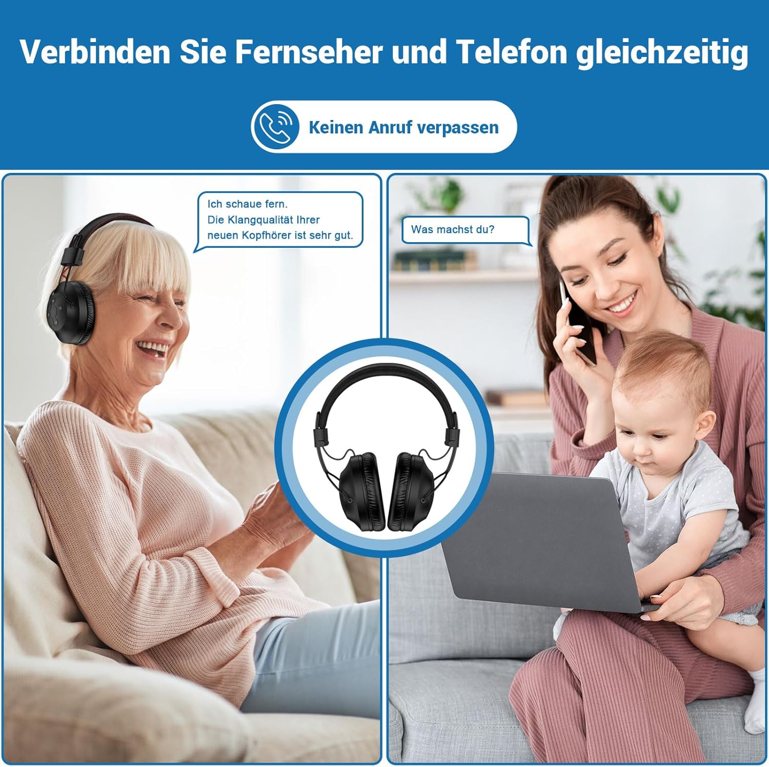 Detalle 2 de LETSACTIV Dual Wireless Kopfhörer 196ft