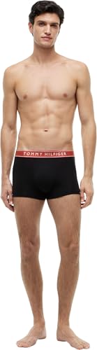 Thumbnail 4 de Tommy Hilfiger Calzoncillos bóxer Pack de 3 Hombre Trunks de algodón elástico, Negro (Argean Sea/Crmel/Utility Sage), M