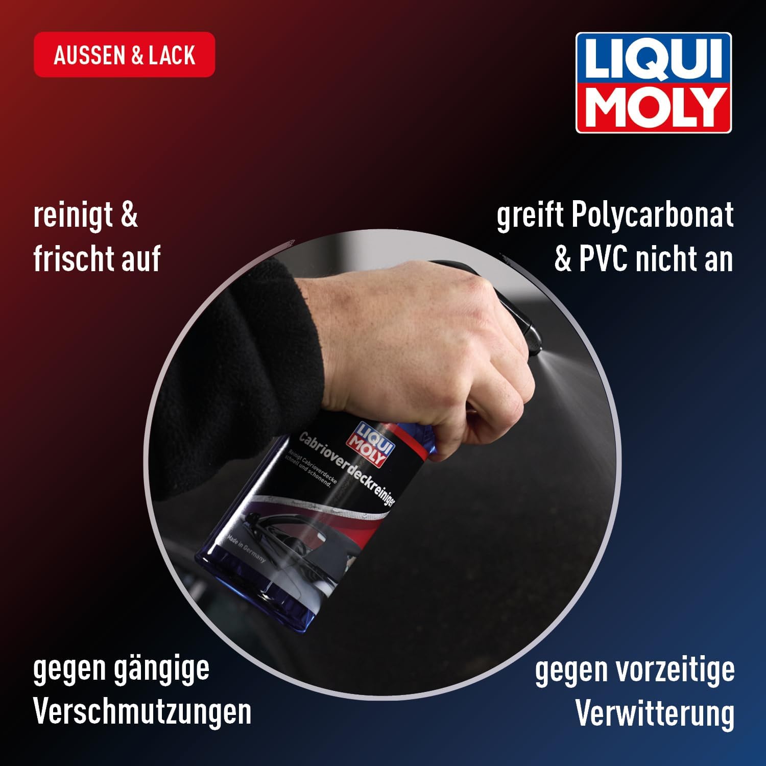 Thumbnail 2 de LIQUI MOLY Cabrioverdeckreiniger – 500 ml, verlässlich gegen Verwitterung für Stoff- und Kunststoff-Verdecke