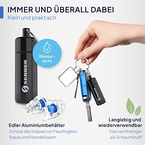 Detalle 2 de Senner MusicPro Gehörschutz Ohrstöpsel – Hi‑Fi-Dämmung für Konzerte & Festivals