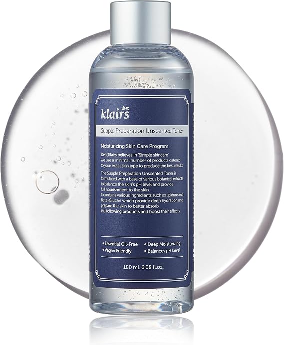 Detalle de DearKlairs Tónico Supple Preparation 6.08 fl oz 🌿 Sin perfume y ligero