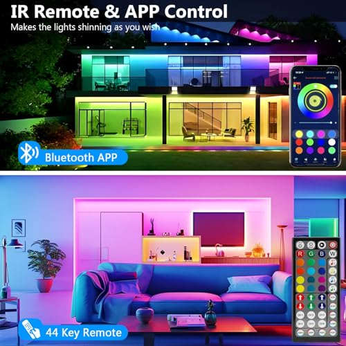 Thumbnail 1 de Striscia LED RGB 15 Metri di Goffii per Camera da Letto — Luci Multicolore e Facili da Installare