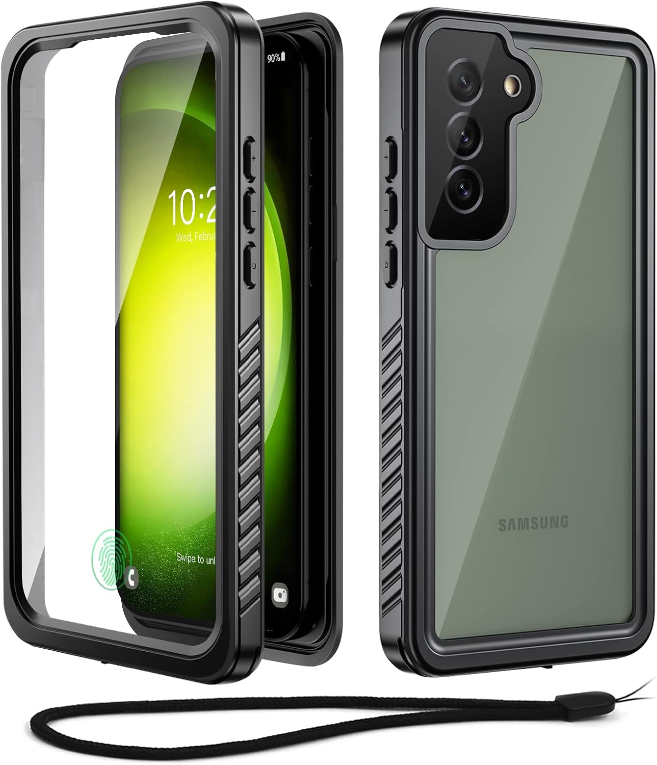 Detalle de Beeasy for Samsung Galaxy S23 Case: Waterproof, 360° Protection with Built-in Screen Protector