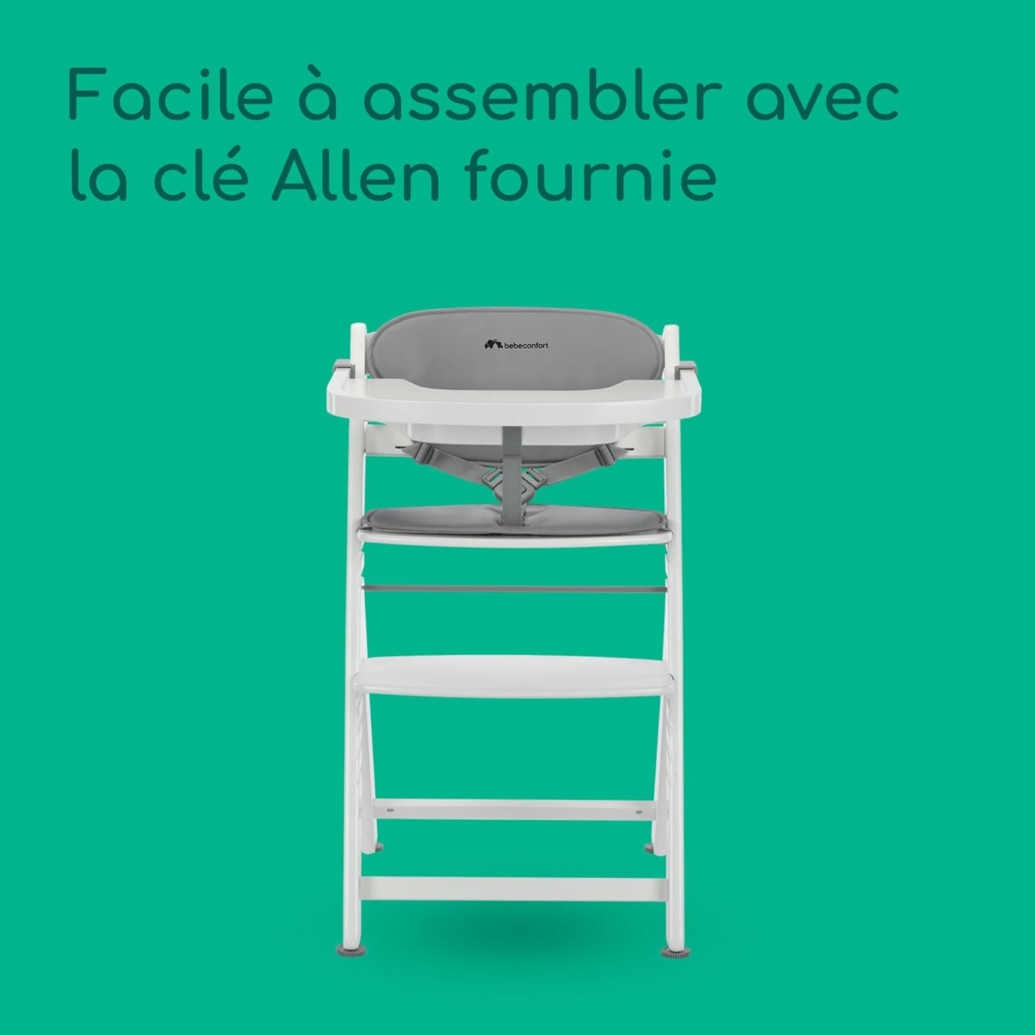 Thumbnail 6 de Bebeconfort Timba 2 avec Coussin — Chaise Haute Évolutive en Bois (6 mois et +)