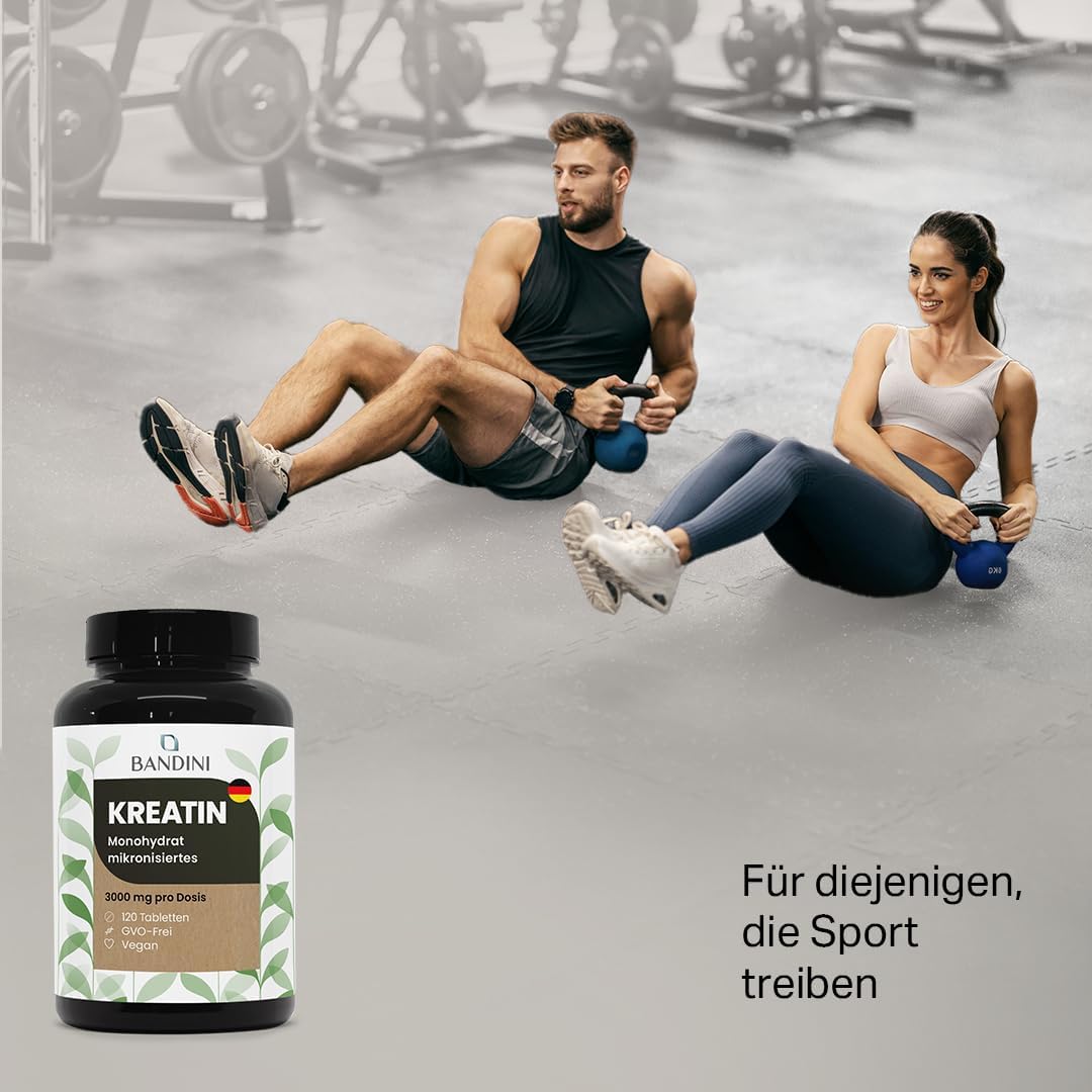 Thumbnail 3 de Bandini Kreatin Monohydrat 3000 mg Tabletten