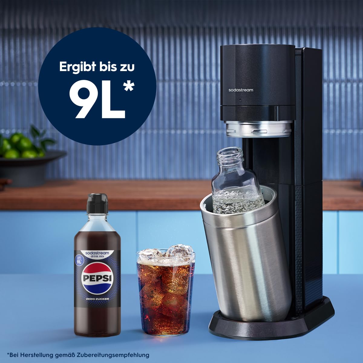 Thumbnail 2 de Sodastream drink mix Pepsi Zero Zucker – 4er Pack (4 × 440 ml) mit bis zu 9 L fertigem Getränk