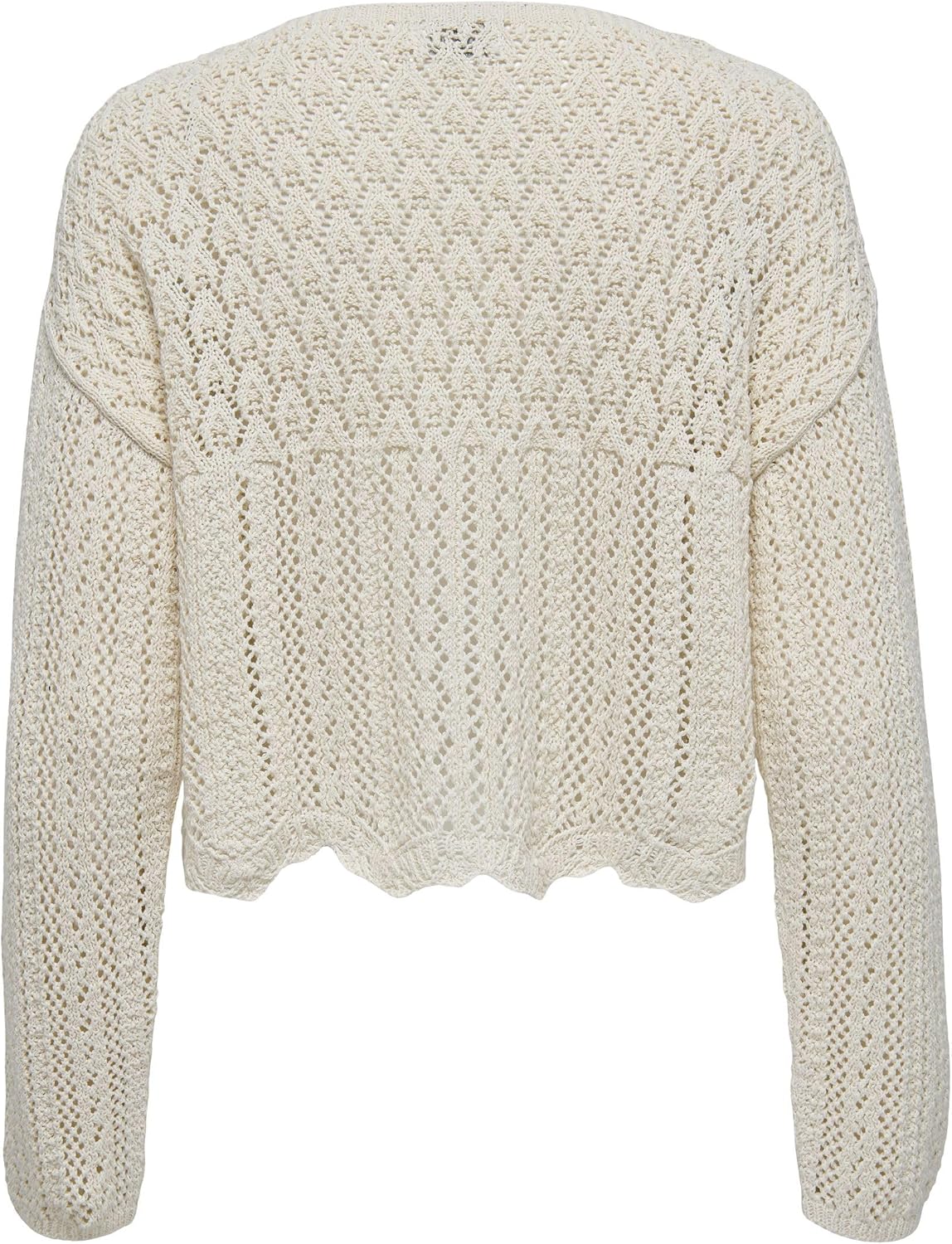 Detalle de ONLY ONLNOLA 7/8 Life KNT open gebreid vest, Cloud Dancer, XS