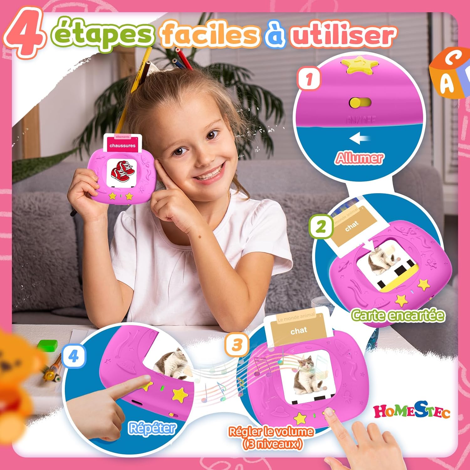Thumbnail 4 de HOMESTEC Jouets d'apprentissage parole