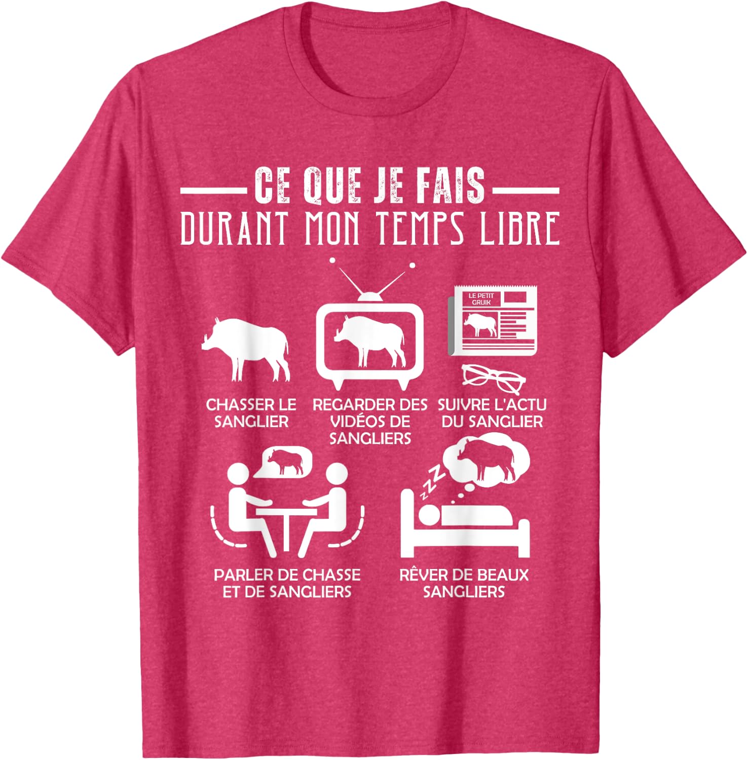 Detalle 2 de T-Shirt Chasse Sanglier