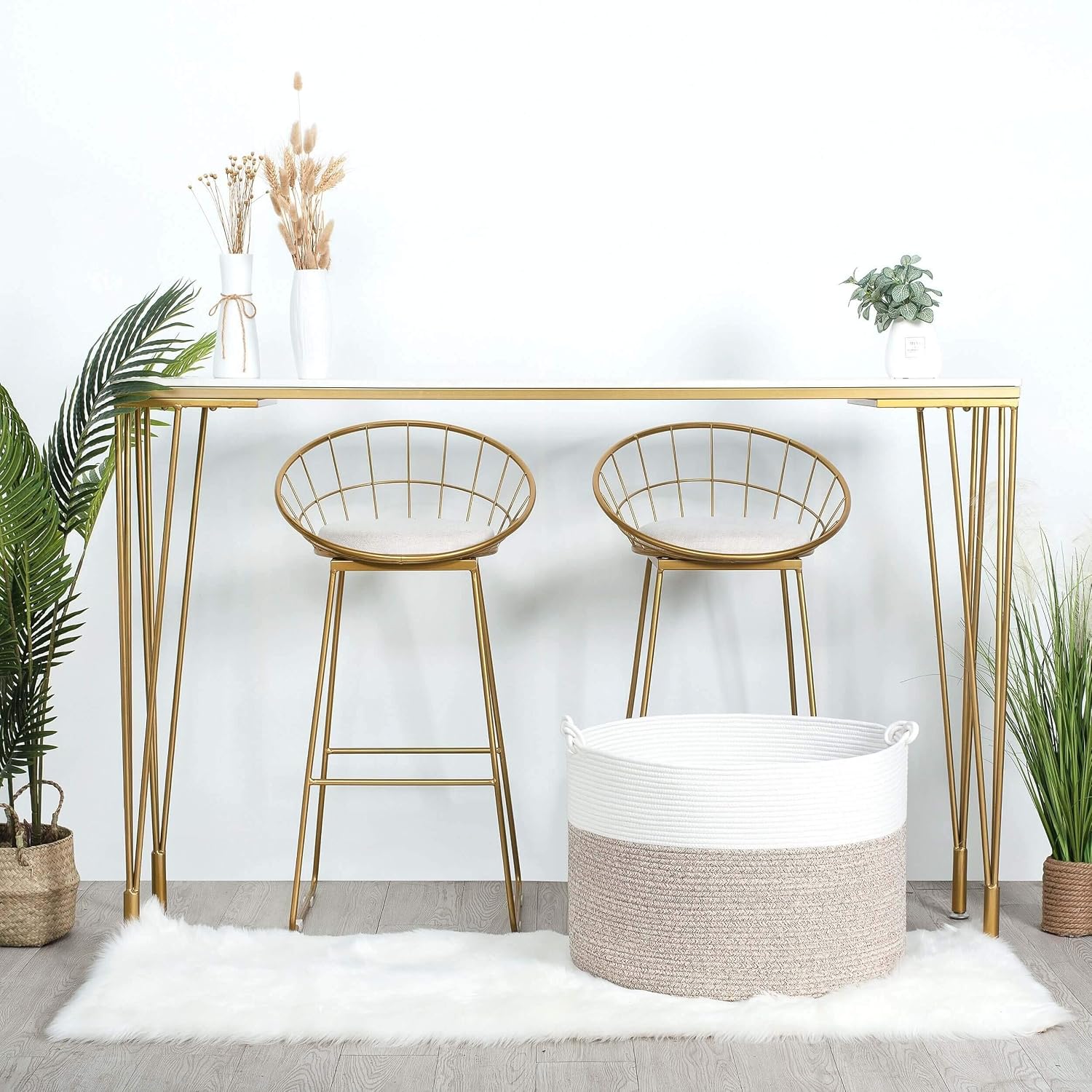 Detalle de MINTWOOD Cotton Rope Storage Basket 22 x 16 in