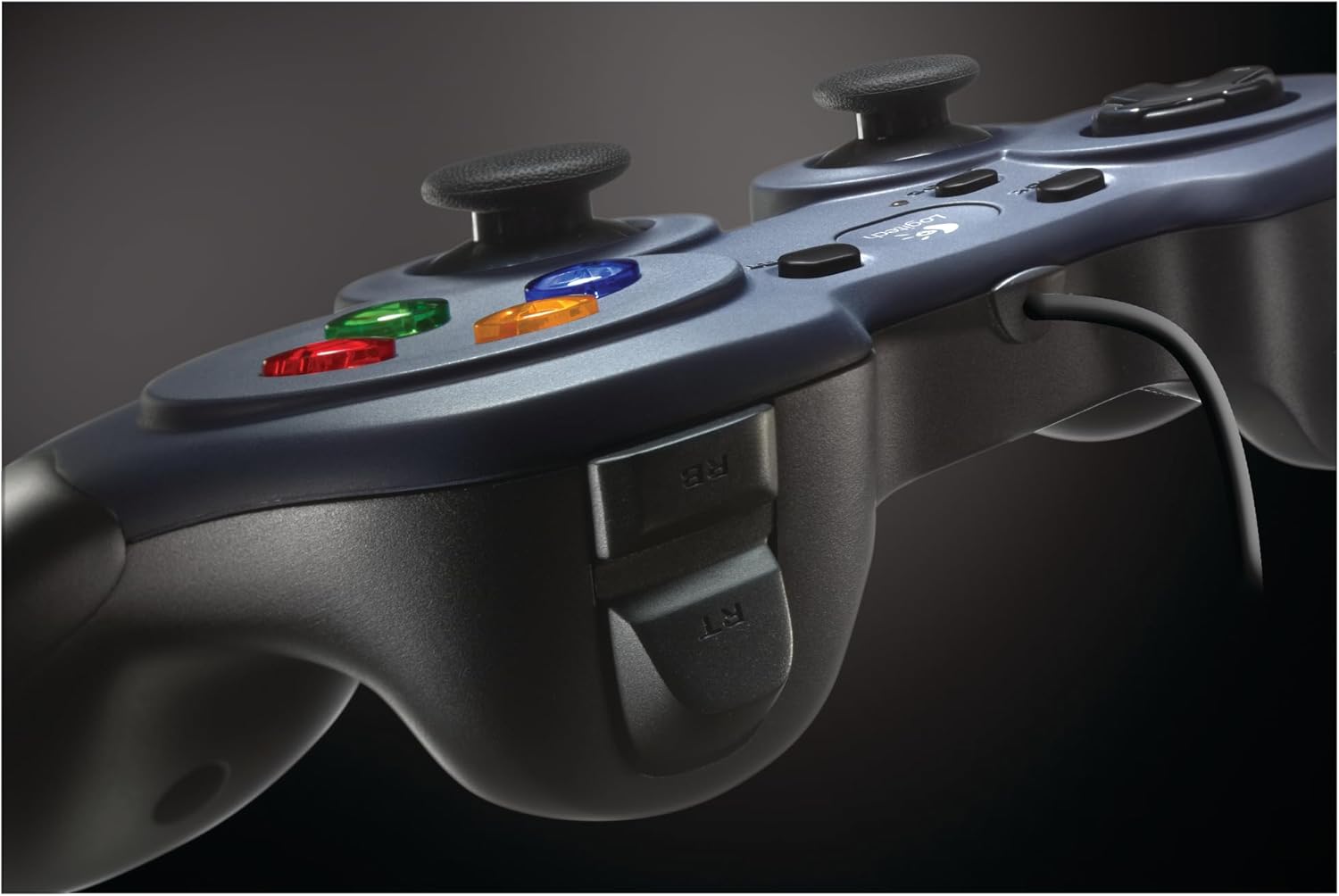 Thumbnail 5 de Manette filaire Logitech F310 (PC) bleu/gris – croix 4 microswitchs, câble 1,8 m