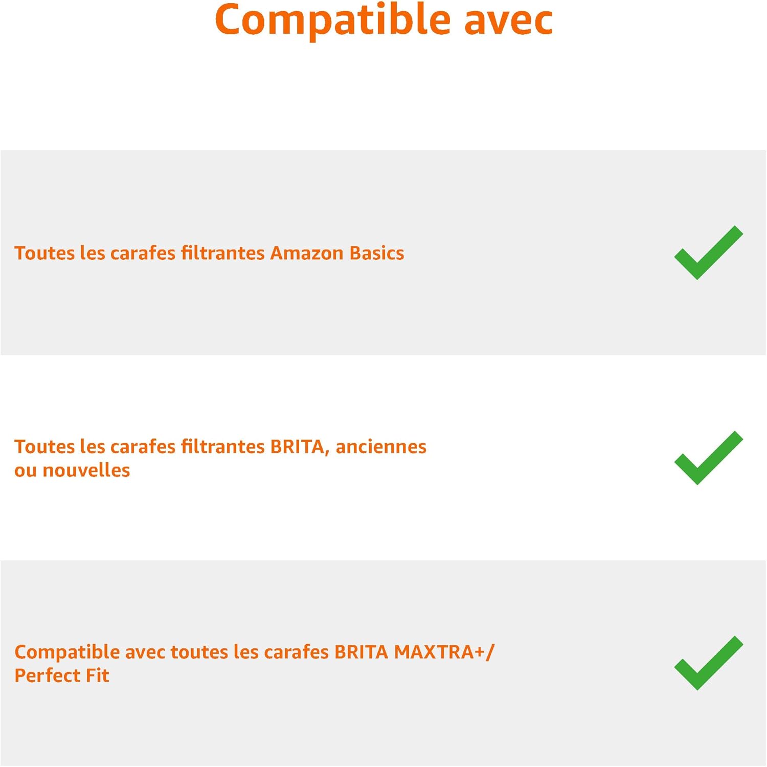 Thumbnail 3 de Cartouches filtrantes Amazon Basics compatibles BRITA et Amazon Basics, lot de 6