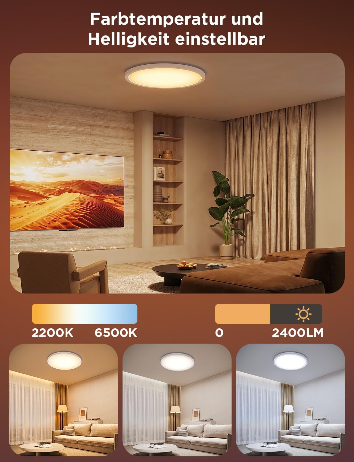 Thumbnail 5 de Govee Deckenleuchte RGBIC Smart 24W Ø30cm
