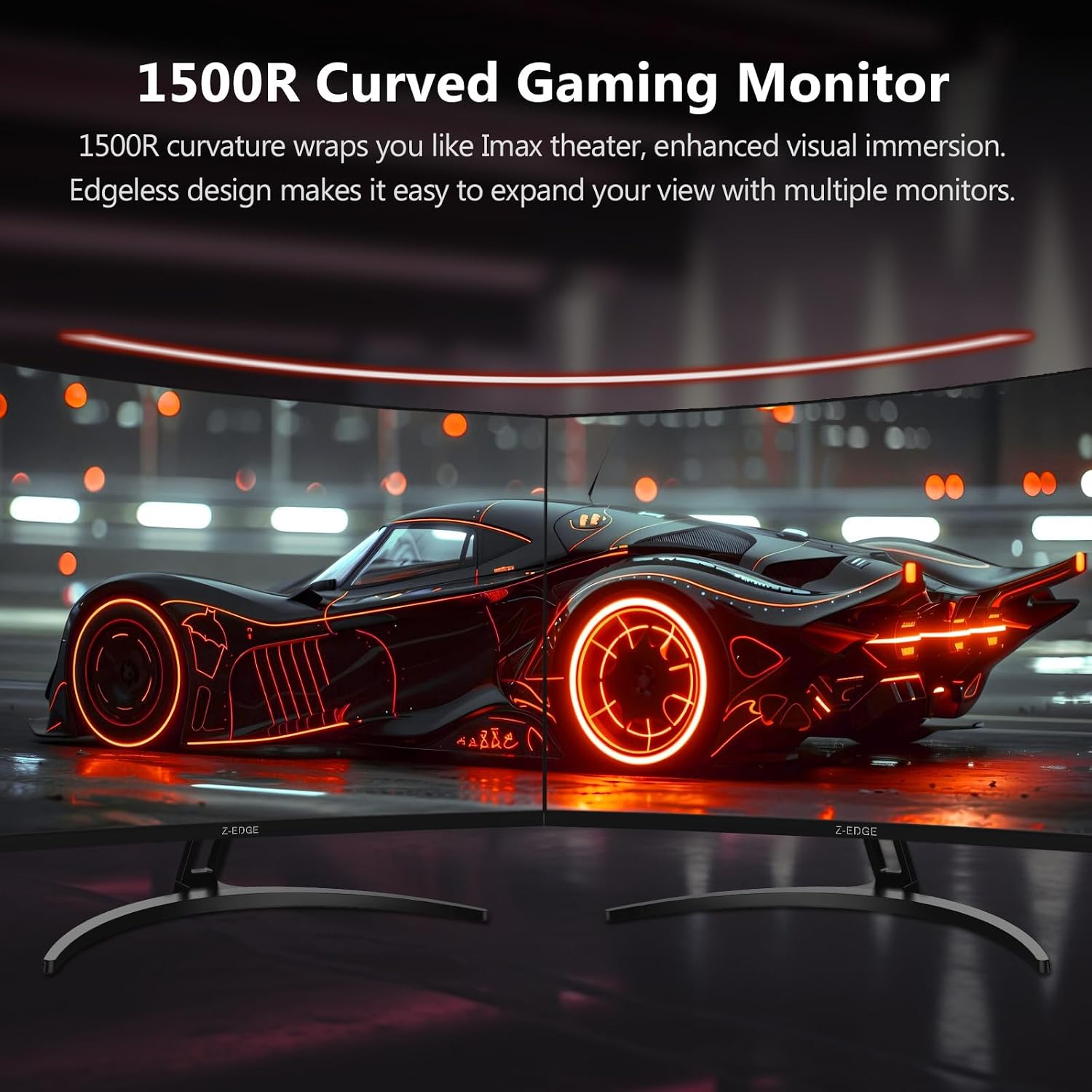 Detalle de Z-Edge 32 Inch Curved Gaming Monitor (240Hz, 1ms MPRT) – Full HD, FreeSync, DisplayPort & HDMI