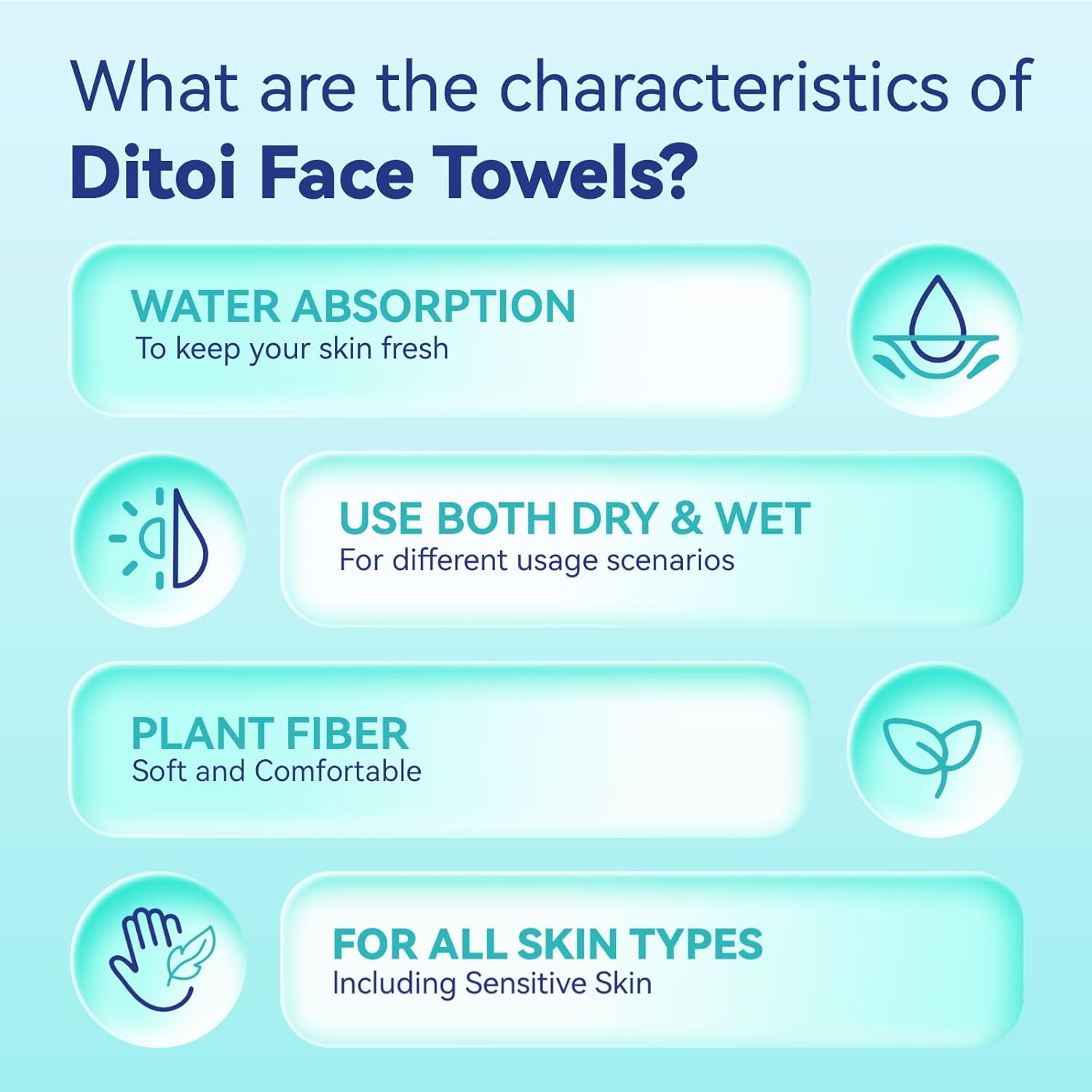 Thumbnail 5 de Ditoi Disposable Face Towels 50 ct