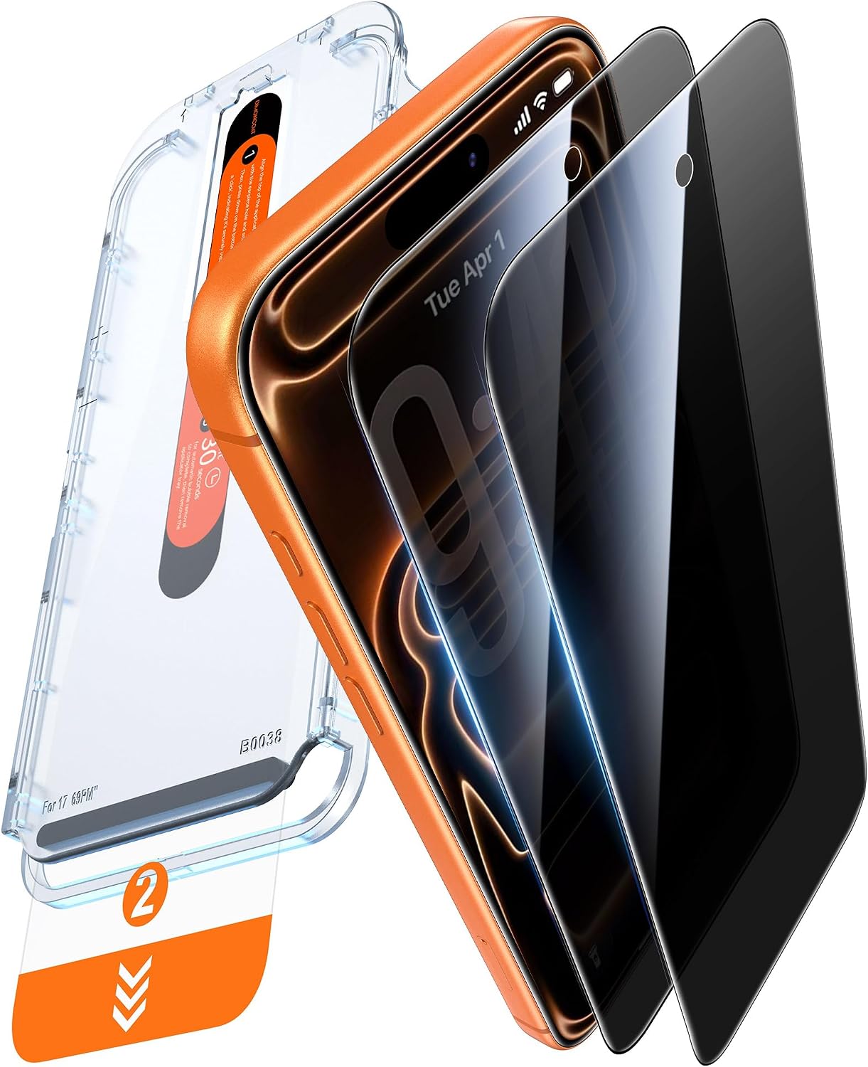 Detalle de DIMONCOAT Privacy Screen Protector for iPhone 17 Pro Max