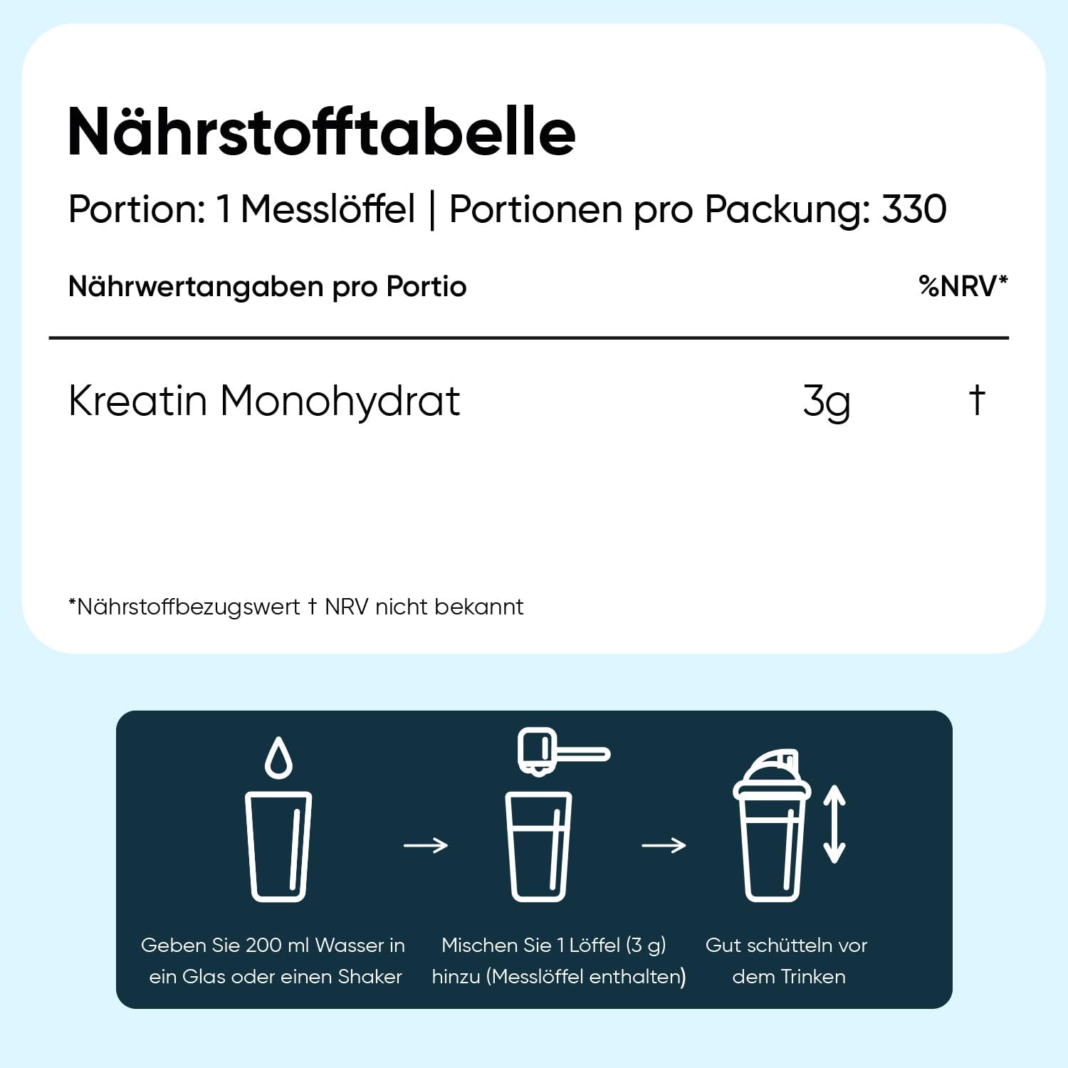 Detalle de Creatin Monohydrat Pulver 1kg (WeightWorld) – mikronisiert, 330 Portionen, vegan, geschmacksneutral