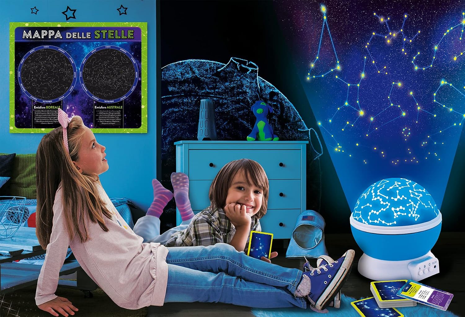 Thumbnail 1 de Lisciani Jestem geniuszem: Nauka o gwiazdach – elektroniczne planetarium z mapą i kartami