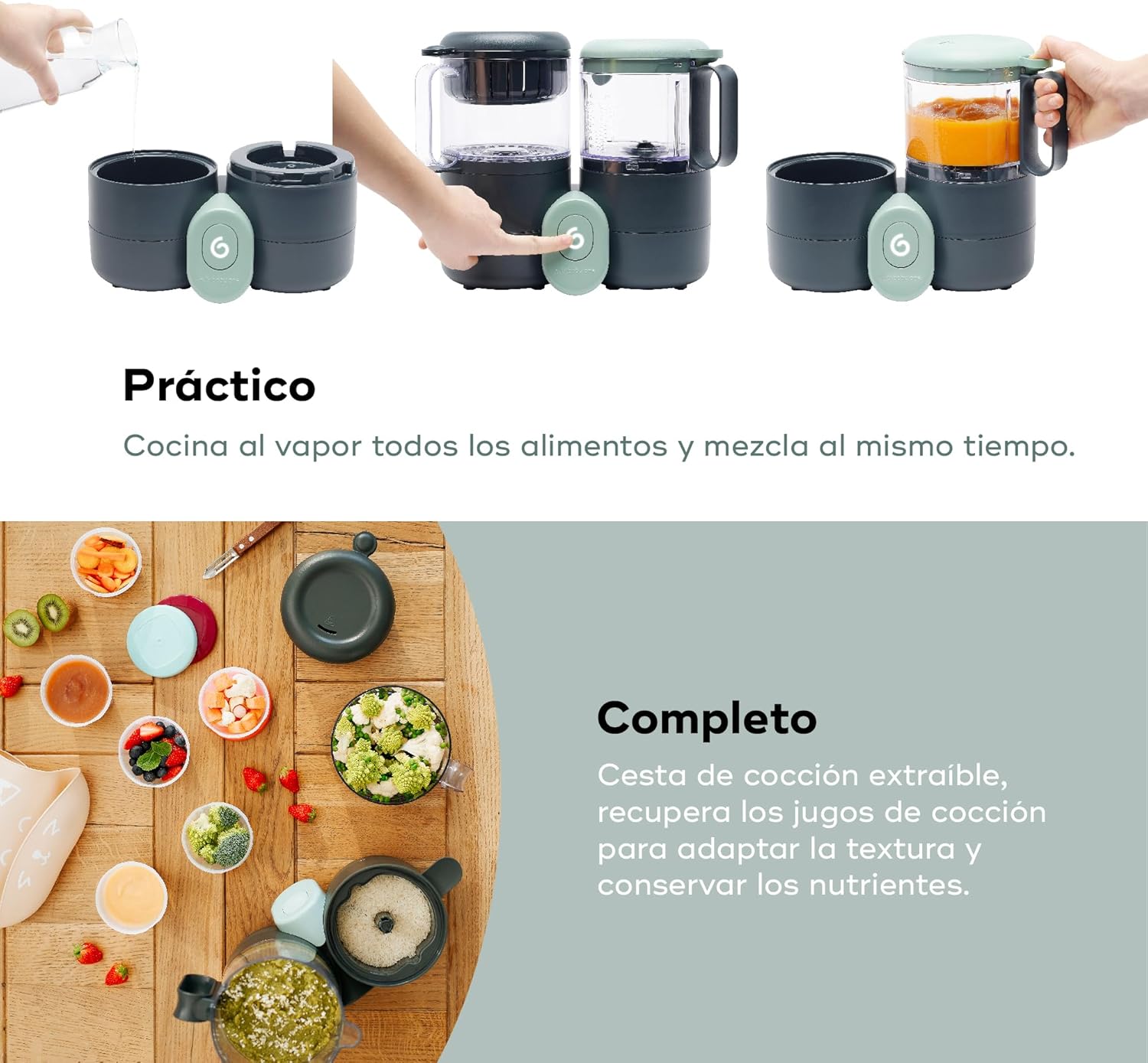 Detalle 2 de Babymoov Nutribaby One 2 L robot 4 en 1