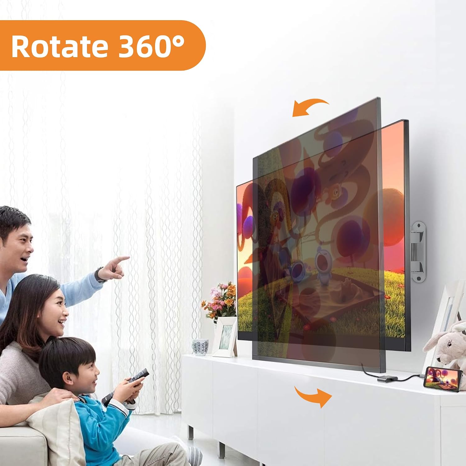 Detalle de XINLEI MA1330W TV Wall Mount: Full Motion Bracket for 13–32 inch TVs