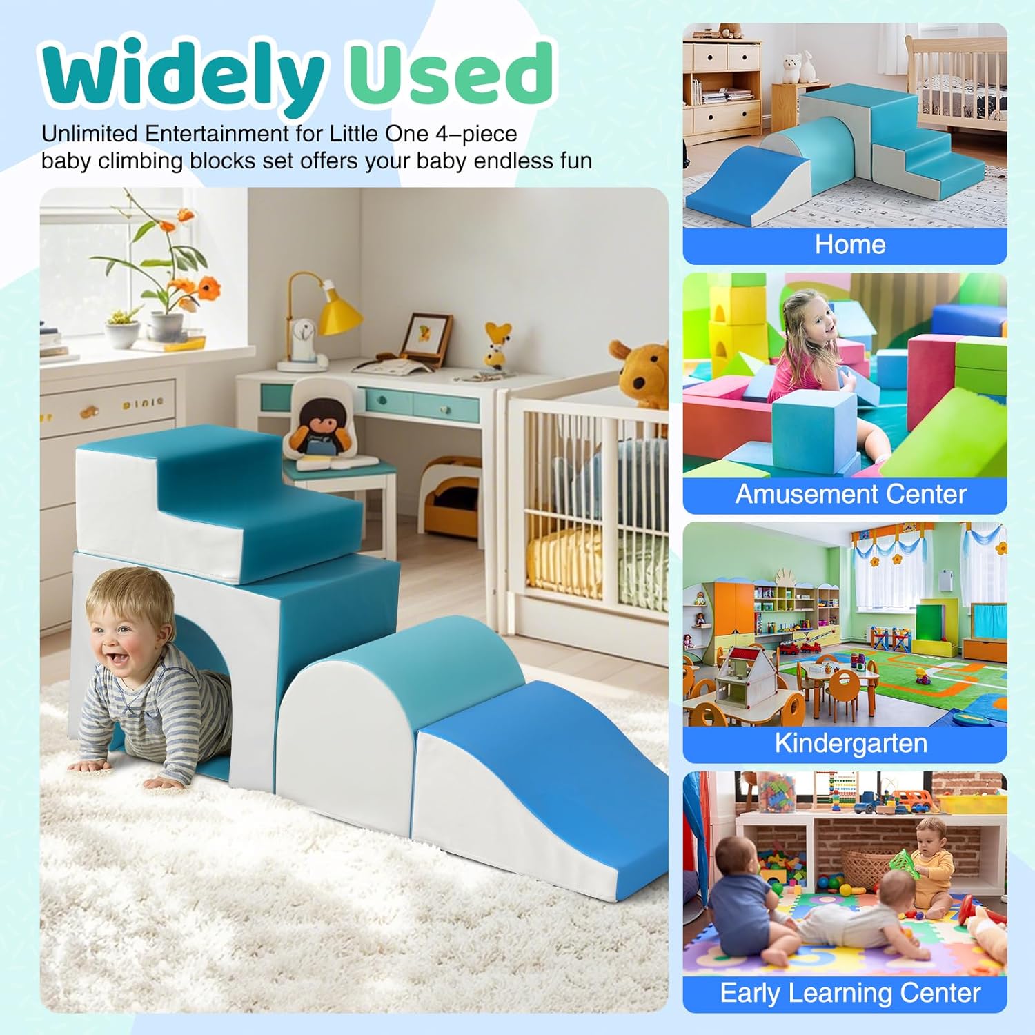 Detalle de GeerWest Schaumstoff Bausteine Kinder 4 Teile