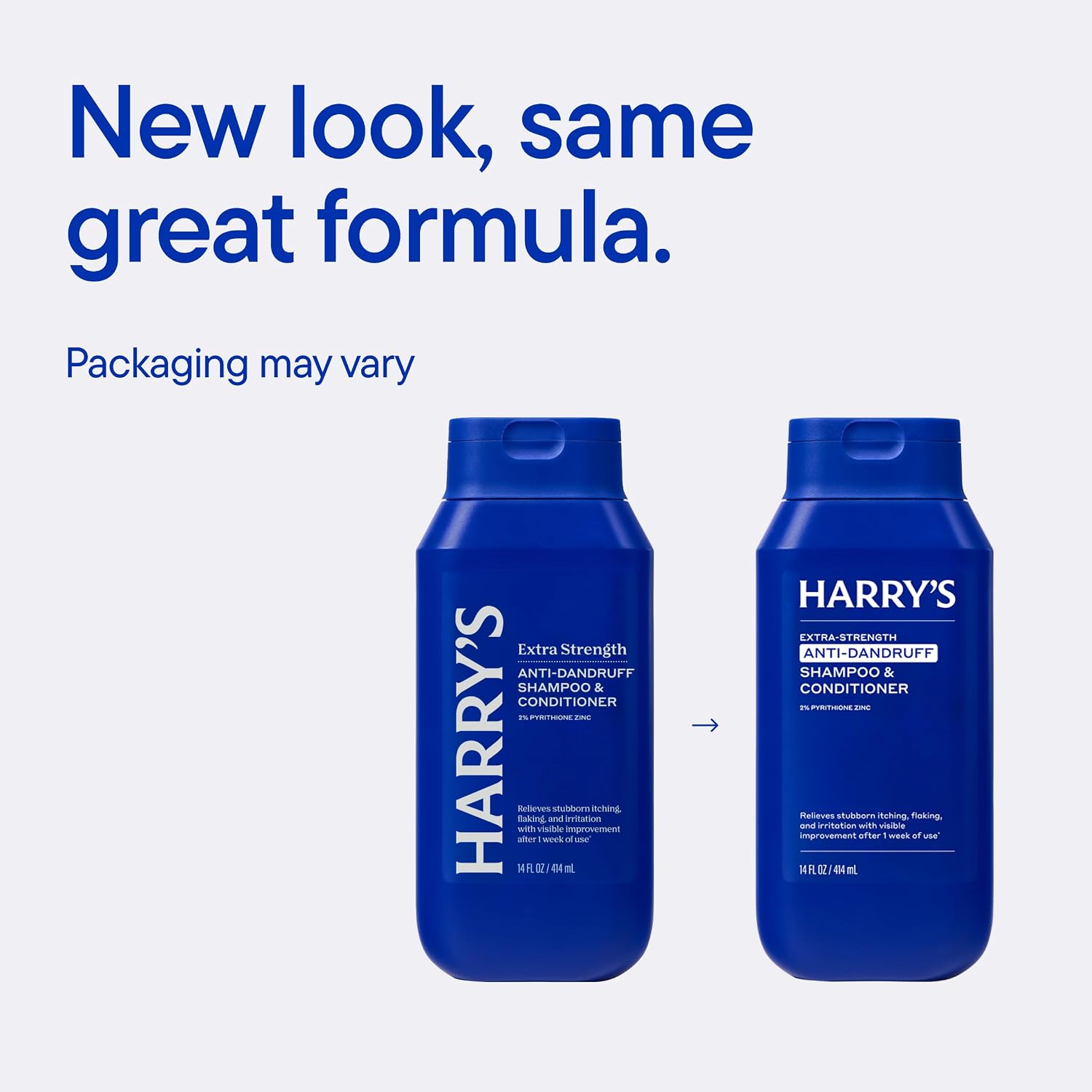 Detalle 1 de Harry's Anti-Dandruff 2-in-1 Shampoo and Conditioner, 2% Pyrithione Zinc, 14 oz, 3-Pack