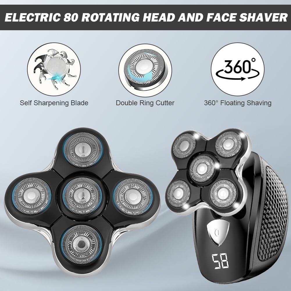 Thumbnail 2 de AOOWU 4826641 Replacement Shaver Heads, 5 Dual-Track Heads for Remington Balder Pro