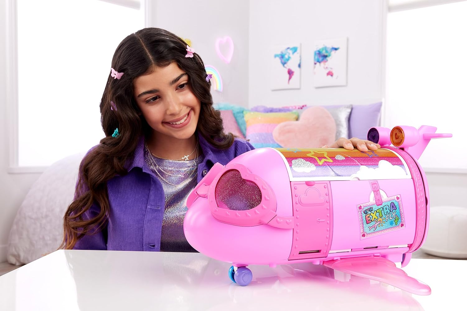 Detalle 2 de Barbie Extra Fly Avión de juguete 15 accesorios