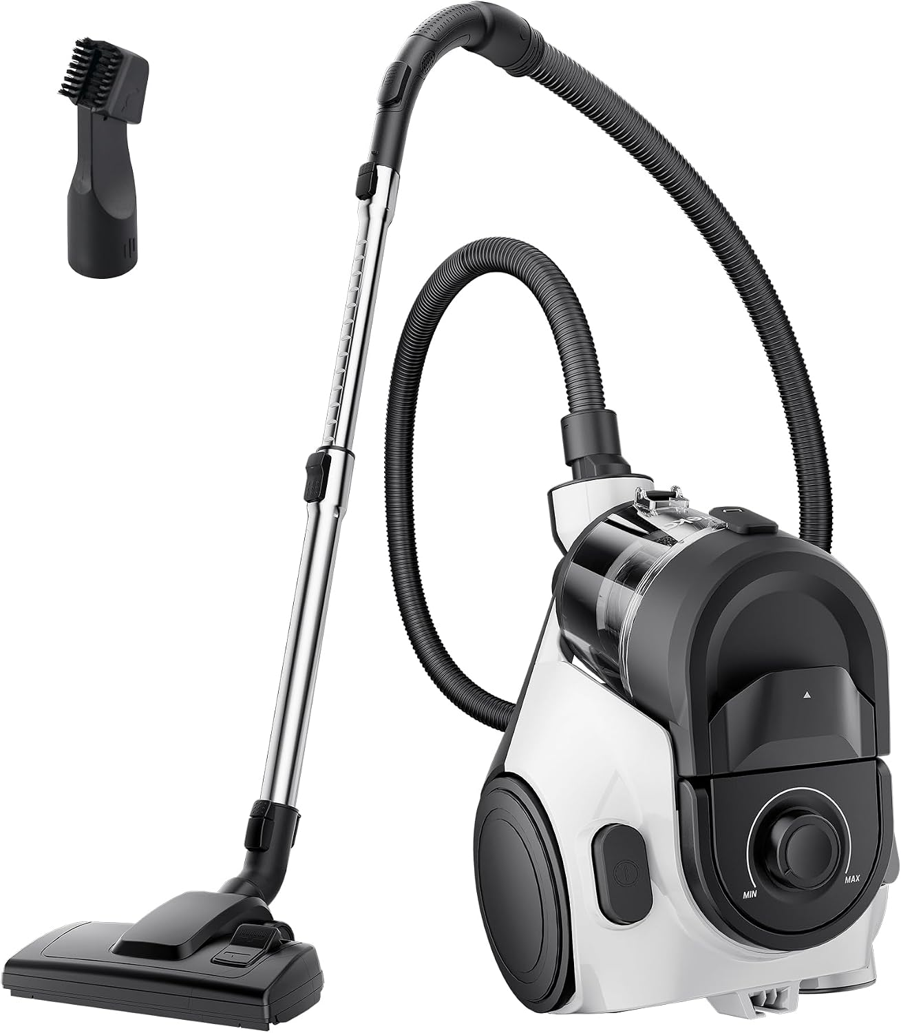 Detalle de Eureka NEN121WH WhirlWind Bagless Canister Vacuum, HEPA Filter, 1.2-Liter