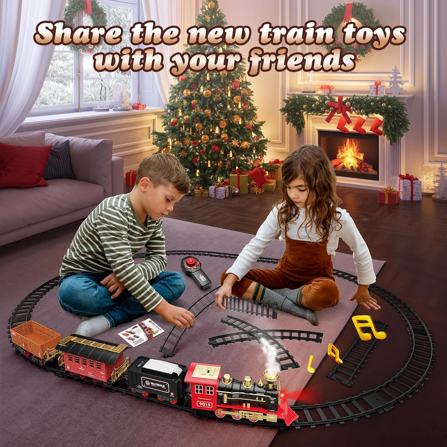 Detalle 2 de Hot Bee remote control train set 8 commands