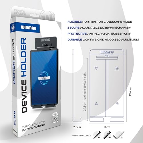 Detalle de WINMAU Dart Device Holder - Premium Wall Mount for Tablet & iPad