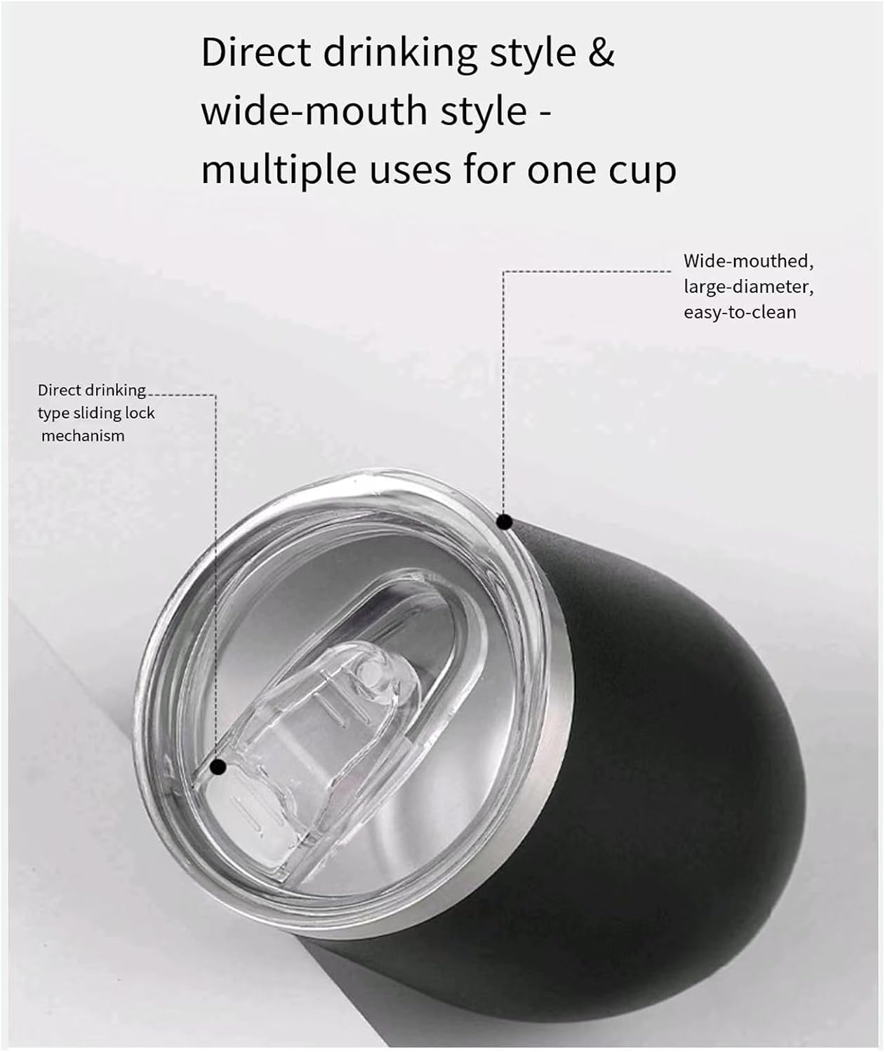 Detalle de ZHIFENGYUAN Insulated Tumbler with Straw & Lid – 12oz (350ml) Stainless Steel Thermal Cup, Royal Blue