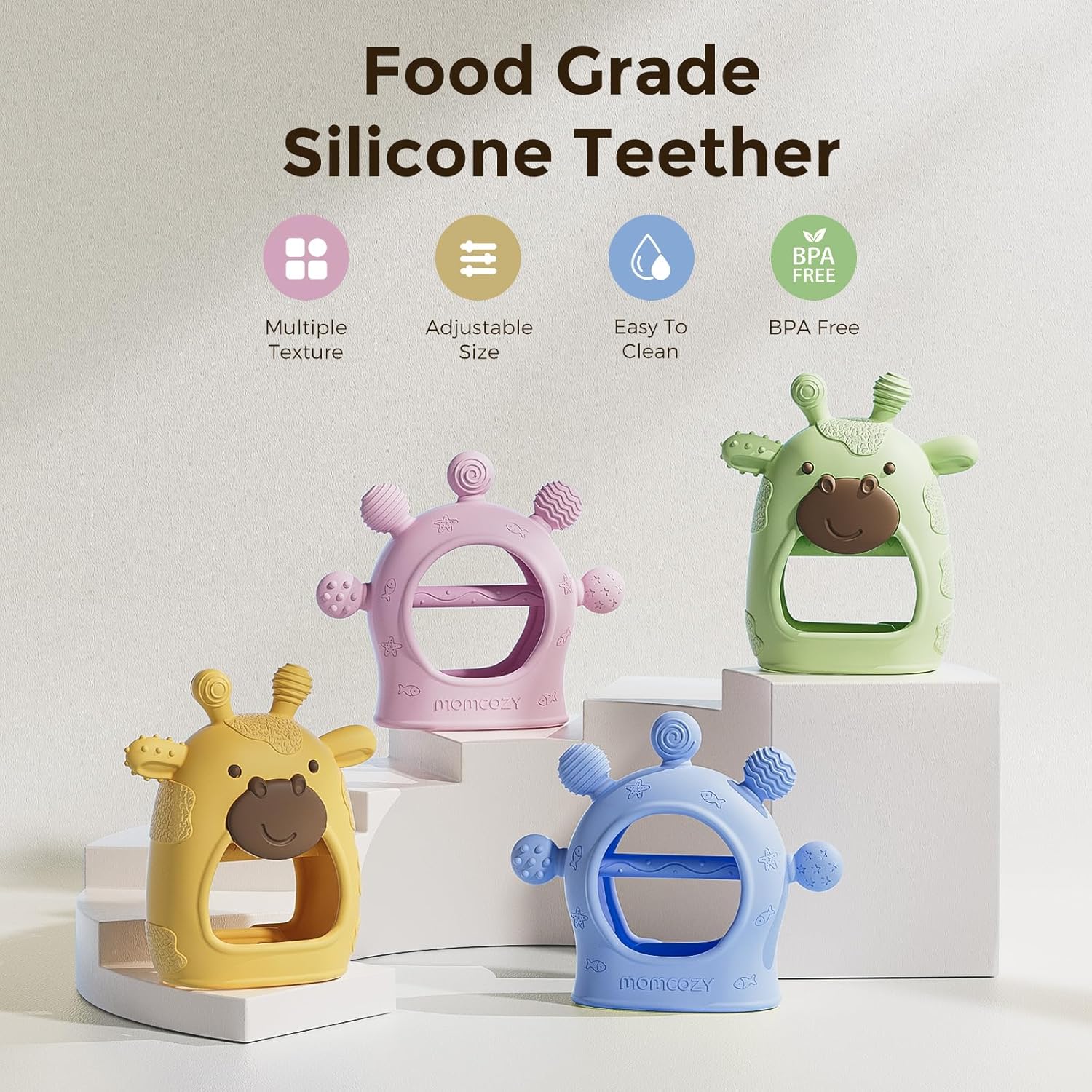 Thumbnail 1 de Momcozy Baby Teether Toy 0-6 Months