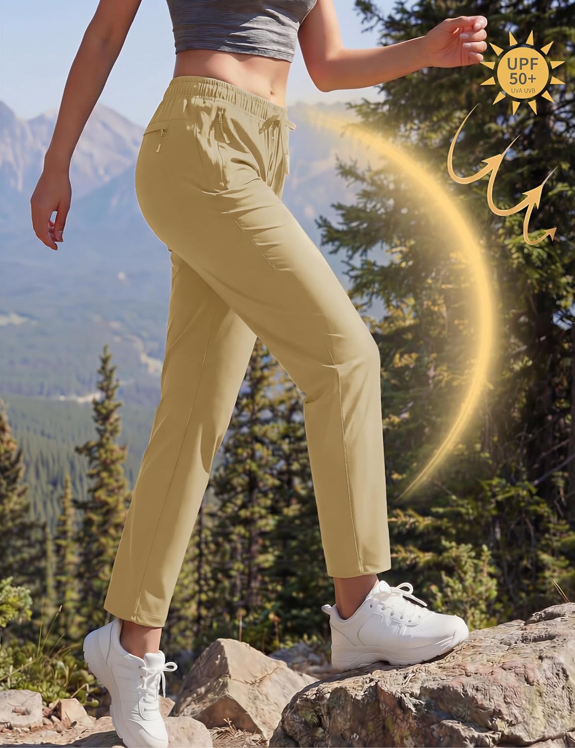 Thumbnail 6 de MAGCOMSEN Women's Hiking Pants, Lightweight Quick-Dry with UPF 50