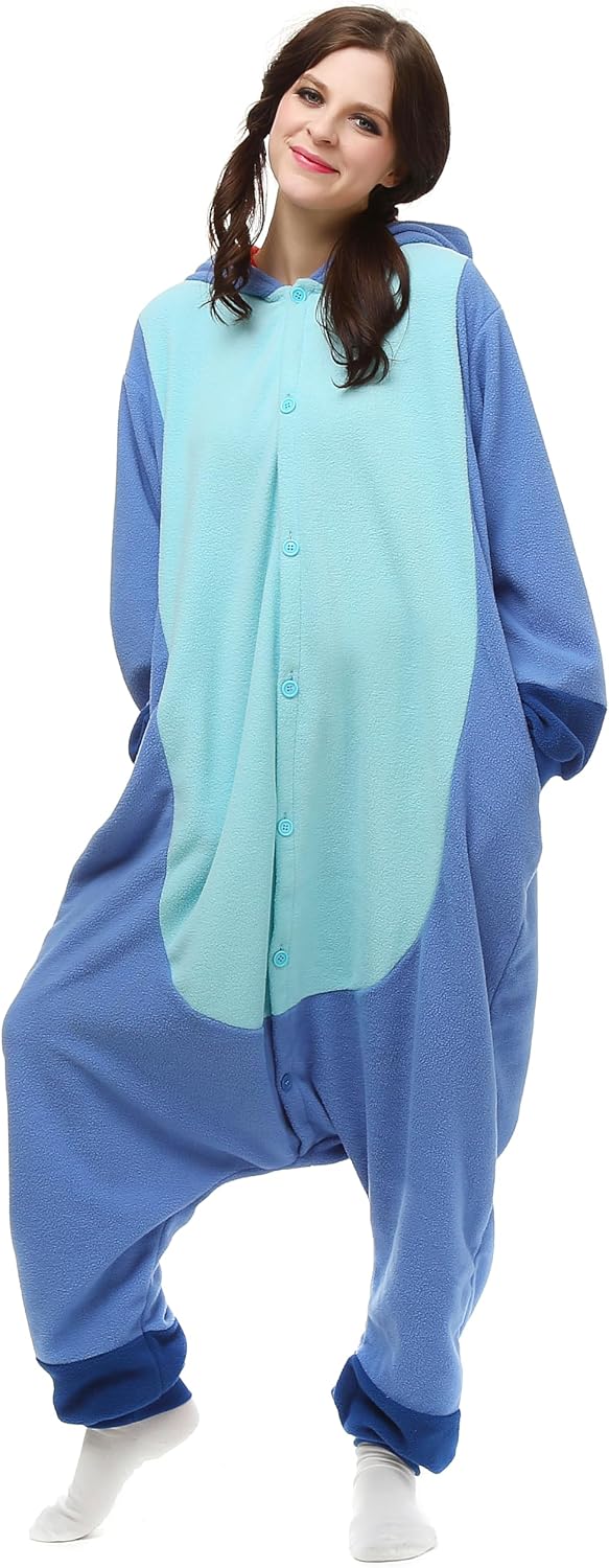 Detalle 2 de Wishliker Adult Animal Onesie Pajamas, Soft Warm Halloween Cosplay Costume