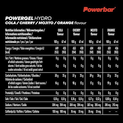 Thumbnail 6 de Powerbar PowerGel Hydro Multi‑Flavourbox 12x67 ml – High Carb Energie Gel + Natrium