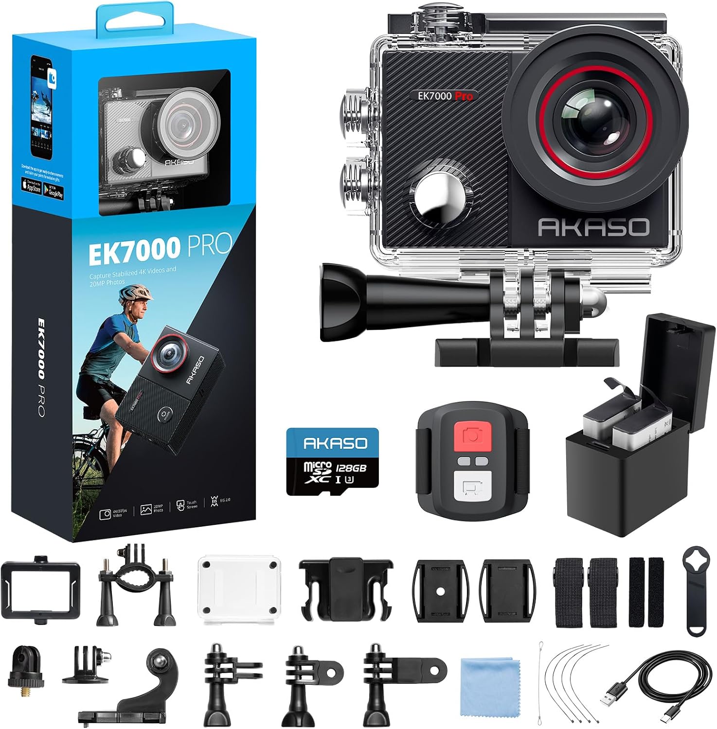 Detalle de AKASO EK7000 Pro 4K action camera