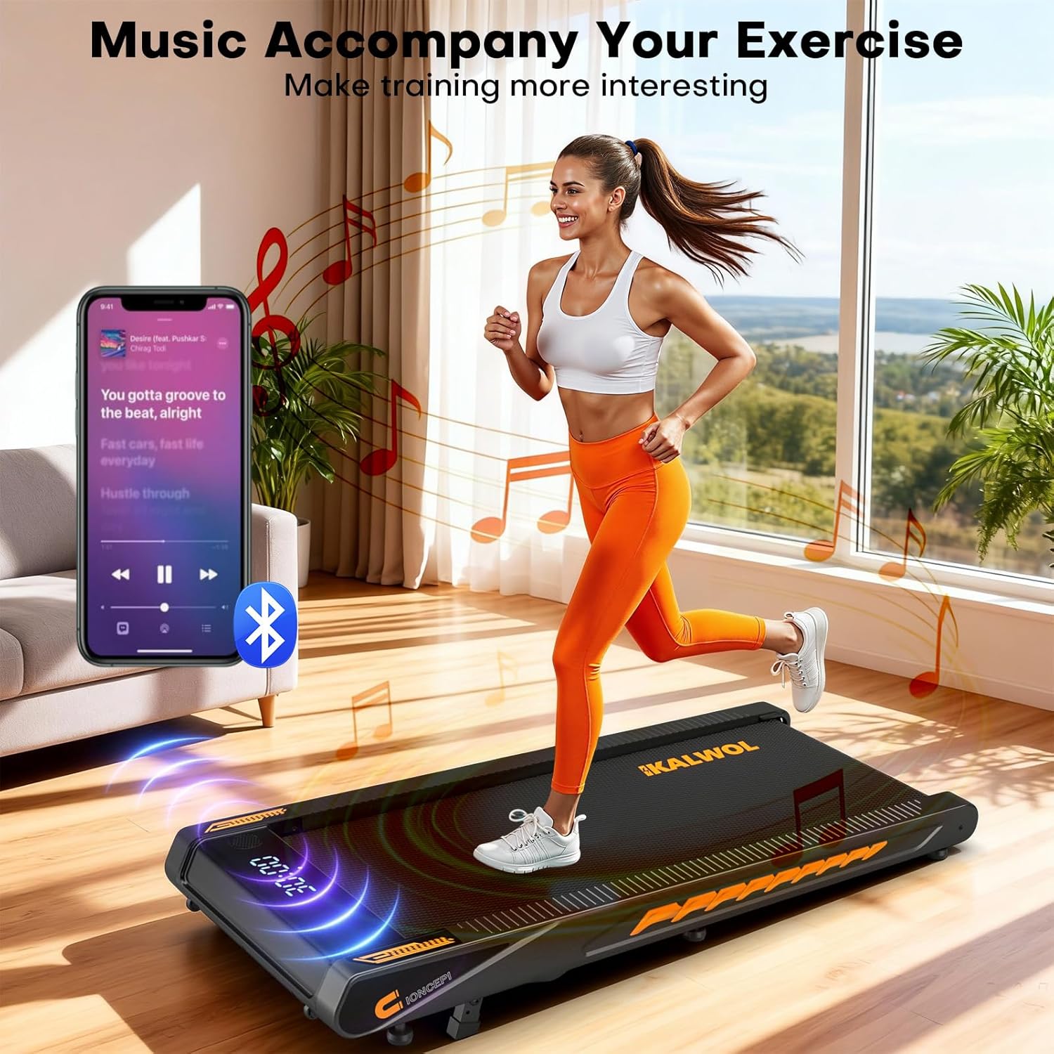 Detalle de Walking Pad Treadmill with 10% Incline