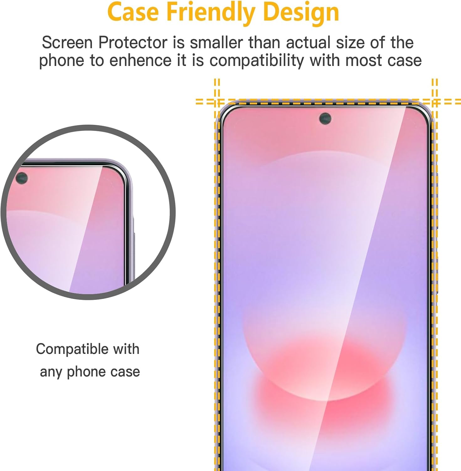 Detalle 1 de WFTE A37 5G screen protector 2 pack
