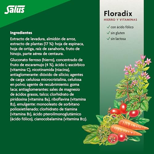 Thumbnail 4 de Salus Floradix 84 comprimidos Reduce cansancio