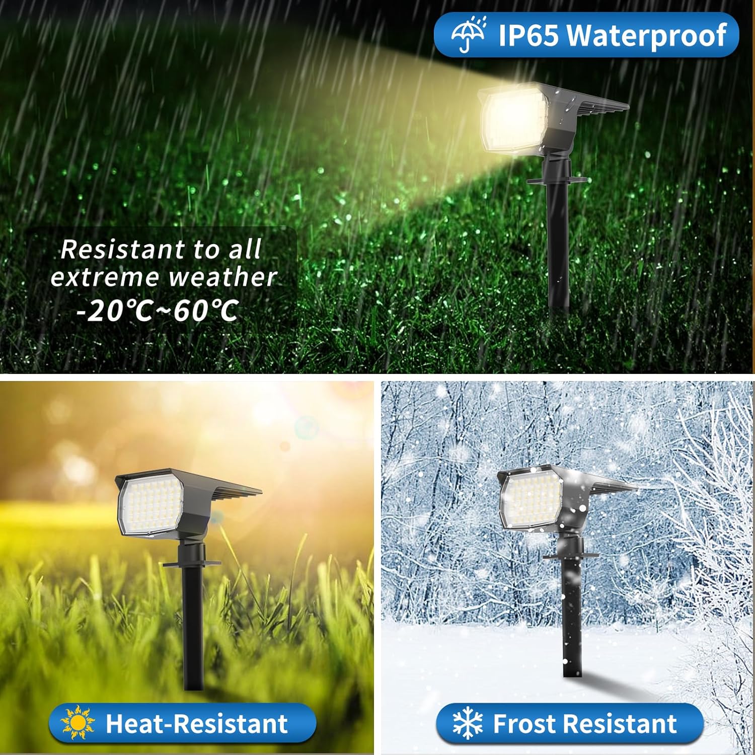 Thumbnail 4 de WENATY 46 LED Solar Spot Lights 4 Pack