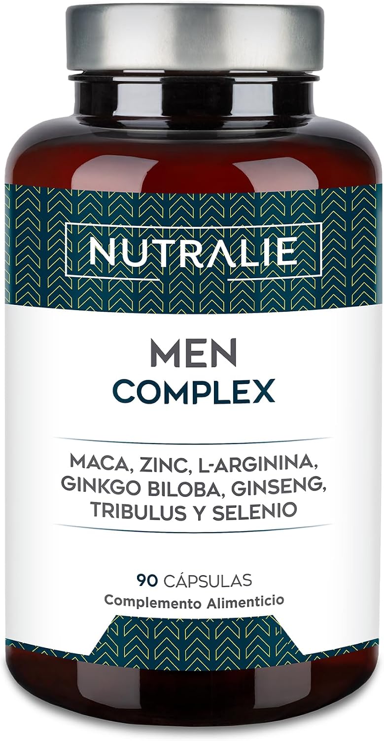 Detalle de Vitaminas Testo Hombre Men Complex 500mg 90 cápsulas