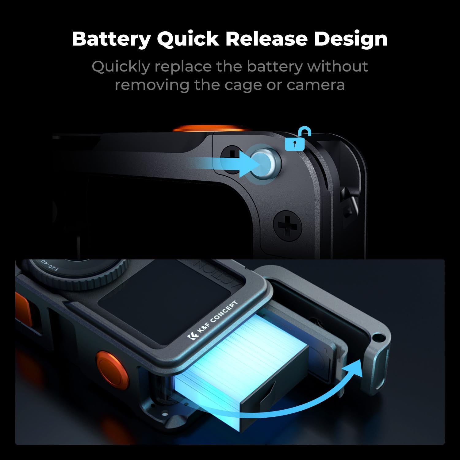 Detalle de K&F CONCEPT Metal Street Grip Kit for DJI Osmo Action 6