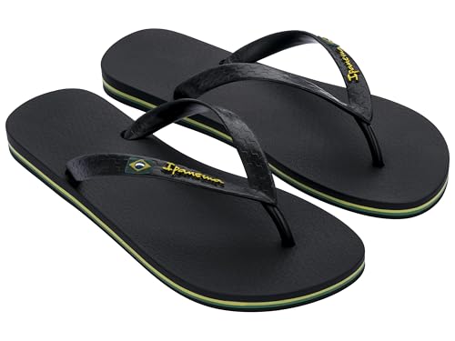 Detalle de Ipanema Ciabatte Uomo Flag II – Nero, 43-44: stile brasiliano e comfort al primo passo