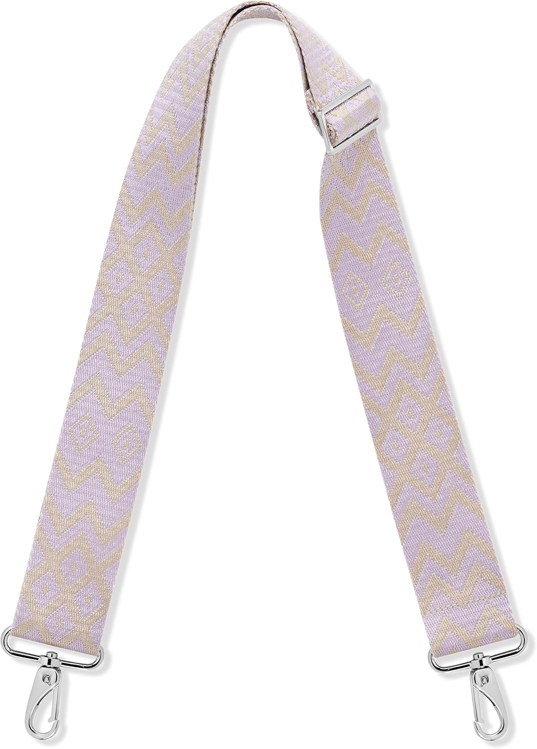 Detalle de Expatrié Jeanne Cercles Rose – bandoulière pour sac à main, sangle interchangeable amovible et réglable
